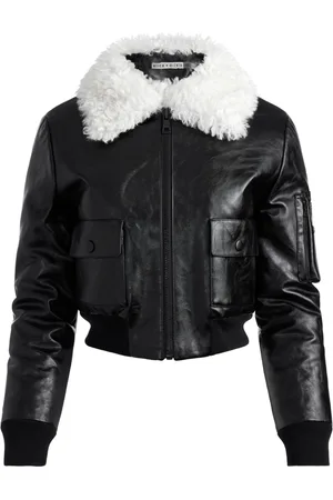 ALICE+OLIVIA Willard faux-fur collar jacket