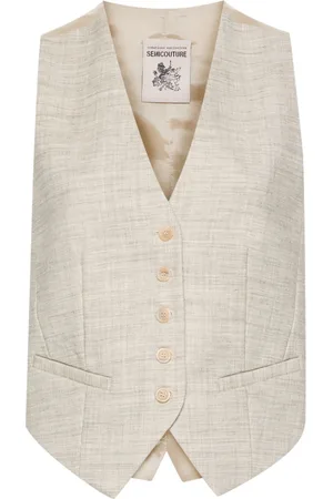 SEMICOUTURE Virgin wool waistcoat