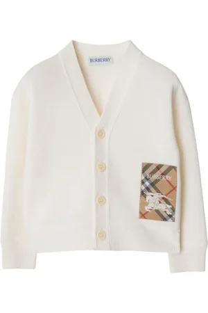 Burberry Check Label wool cardigan