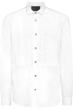 Philipp Plein Black Tie long-sleeve shirt