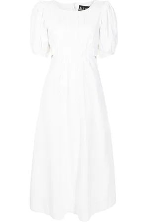 Lethicia Bronstein Aurora puff-sleeved midi dress