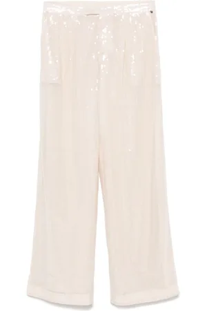 HUGO BOSS Sequinned straight-leg trousers