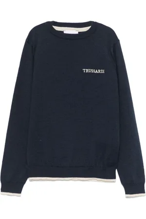 Trussardi Embroidered-logo sweater