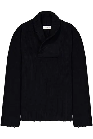 LANEUS Shawl-collar jumper