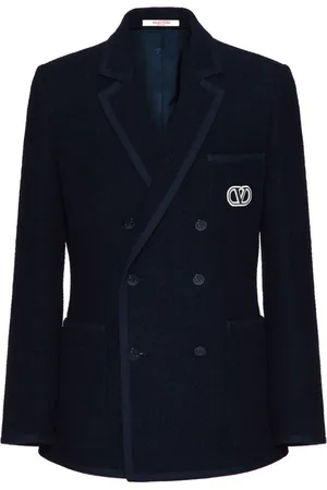 VALENTINO GARAVANI VLogo Signature double-breasted bouclé blazer