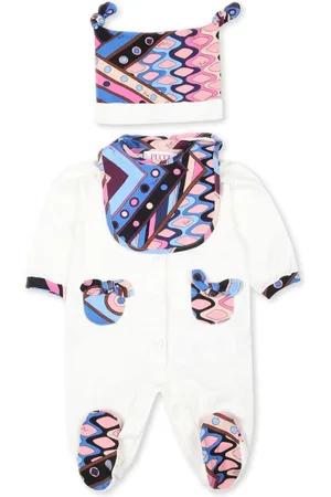 PUCCI Junior Vivara-print babygrow set