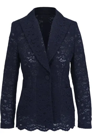 TALBOT RUNHOF Lace-panelled blazer