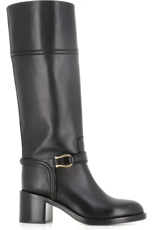 SARTORE 60mm buckle-detail leather boots