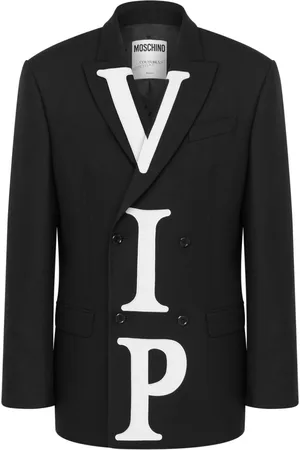 Moschino VIP double-breasted virgin wool jacket