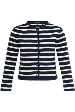 THEORY Striped cardigan