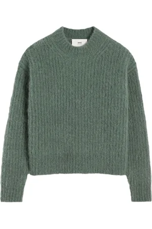 Ami Ribbed wool blend sweater
