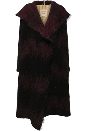 UMA WANG Hooded single-breasted coat