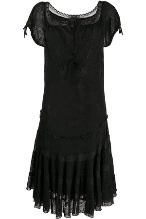 Jean Paul Gaultier Scoop neck eyelet dress