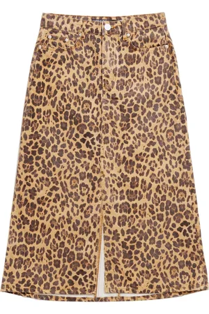 Bimba y Lola A-line leopard-print skirt