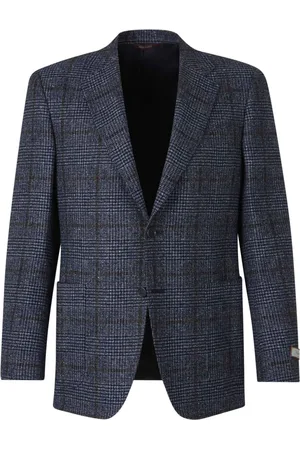 CANALI Plaid wool blazer