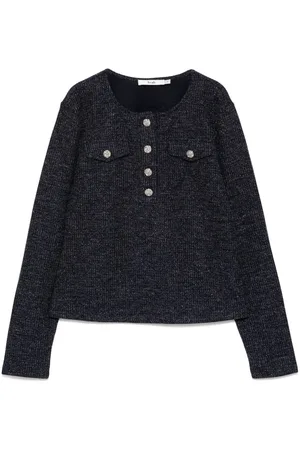 B+AB Henley knitted top