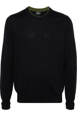 Paul Smith Merino-wool contrast-collar sweater