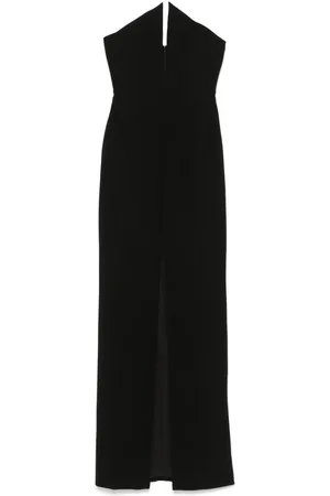 Monot Spike-neckline gown