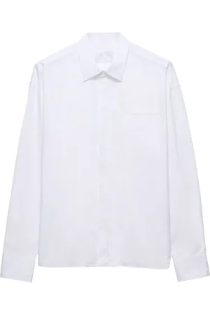 Prada Triangle-logo cotton shirt