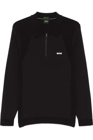 HUGO BOSS Rubberised-logo polo shirt