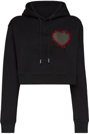Dsquared2 Bead-embellished cotton hoodie