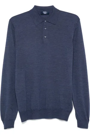FEDELI Fine-knit polo shirt
