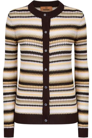 Missoni Contrasting-trim striped cardigan