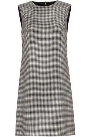 Dolce & Gabbana Houndstooth-pattern wool dress