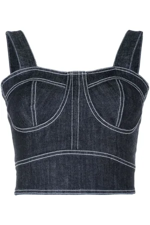 Lethicia Bronstein Ana cropped denim top