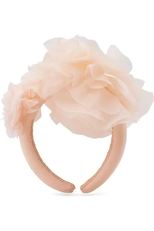 Maison Ava Floral-appliqué beaded headband