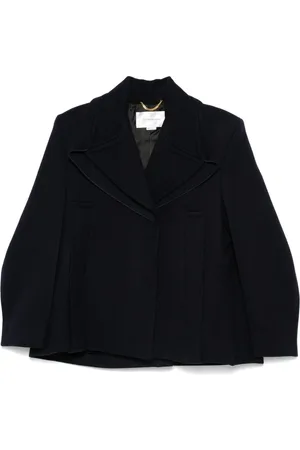 Victoria Beckham Pointed-shoulder peacoat
