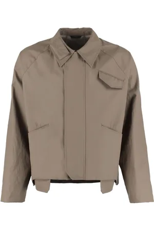 Fendi Asymmetric-hem shirt jacket