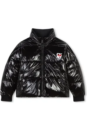 DKNY Logo-print reversible puffer jacket
