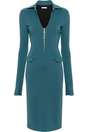Patrizia Pepe Logo-charm midi dress