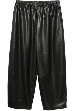 B+AB Faux-leather trousers