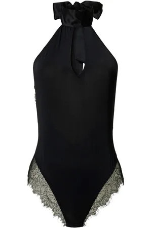 Twin-Set Lace-trim bodysuit