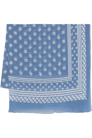Dolce & Gabbana DG logo-print silk scarf