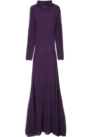 Tom Ford Metallic-knit evening dress