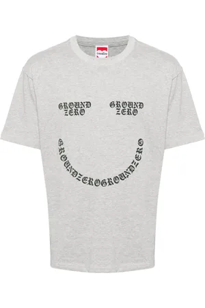 Ground Zero Smile logo-print cotton T-shirt