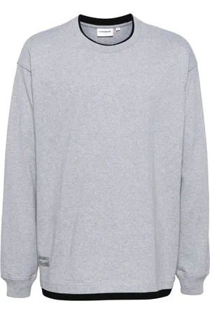 Chocoolate Contrast panel long-sleeved t-shirt