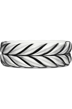 David Yurman Sterling Chevron band ring (8.5mm)