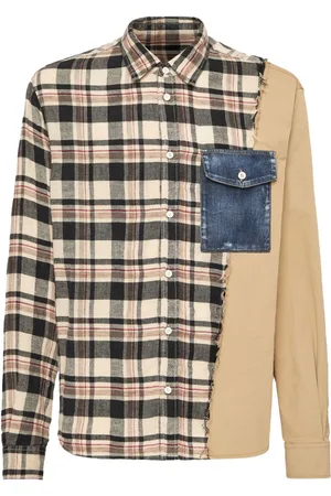 Dsquared2 Checked patchwork shirt