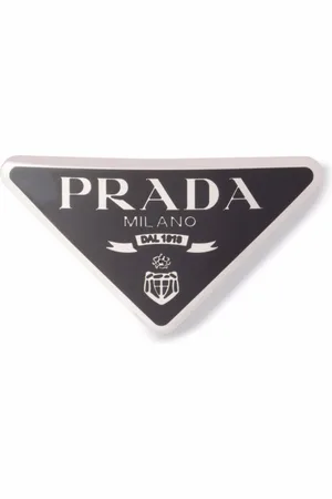 Prada Triangle-logo hair clip