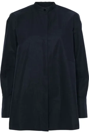 Jil Sander Band-collar cotton shirt