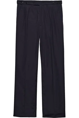 Prada Wide-leg cotton trousers