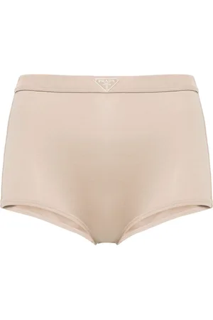 Prada Triangle-enamel mini shorts