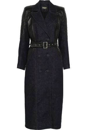 MITILIANE COUTURE Leather-inserts trench cot
