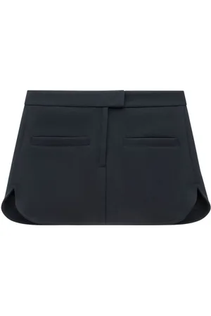 Courrèges Curved twill mini skirt