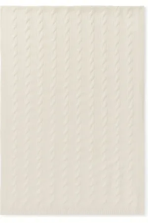 Ralph Lauren Cable-knit cashmere scarf