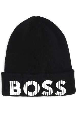 HUGO BOSS Logo-print cotton beanie